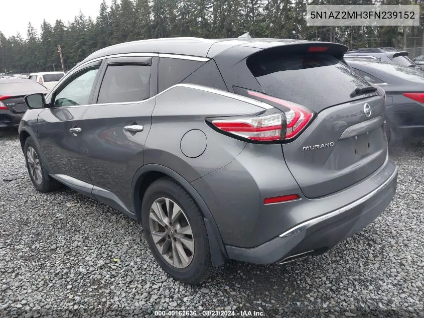 5N1AZ2MH3FN239152 2015 Nissan Murano Sl