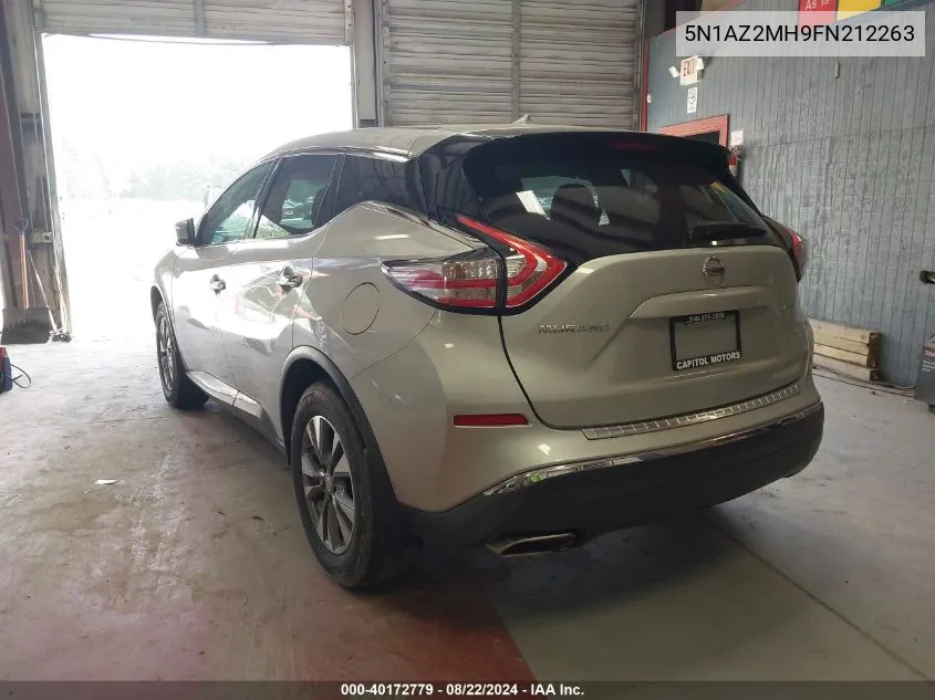 2015 Nissan Murano S VIN: 5N1AZ2MH9FN212263 Lot: 40172779