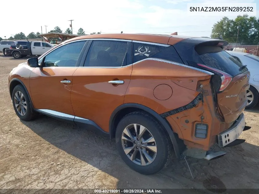 5N1AZ2MG5FN289252 2015 Nissan Murano S