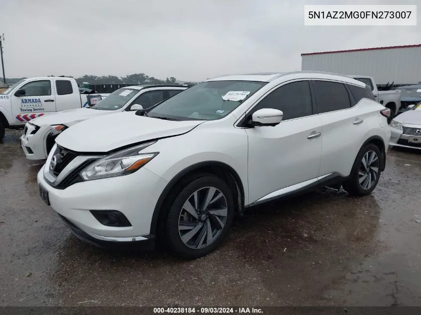 5N1AZ2MG0FN273007 2015 Nissan Murano Platinum