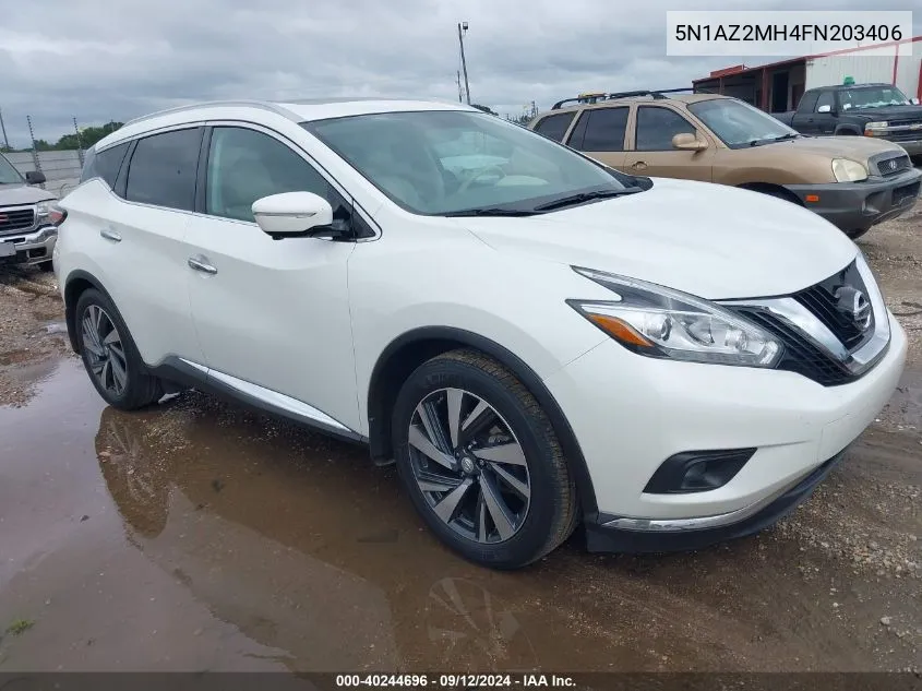 5N1AZ2MH4FN203406 2015 Nissan Murano Platinum