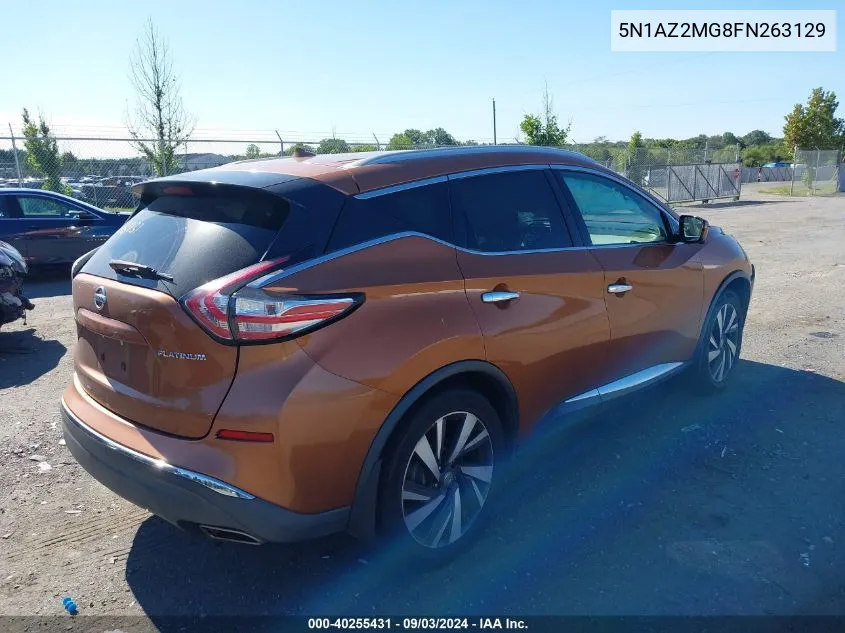 5N1AZ2MG8FN263129 2015 Nissan Murano Platinum