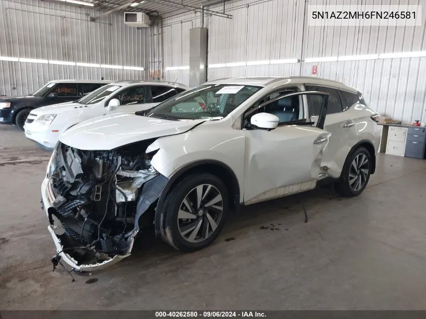 2015 Nissan Murano Platinum/S/Sl/Sv VIN: 5N1AZ2MH6FN246581 Lot: 40262580