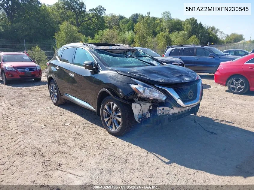 2015 Nissan Murano Sl VIN: 5N1AZ2MHXFN230545 Lot: 40269796