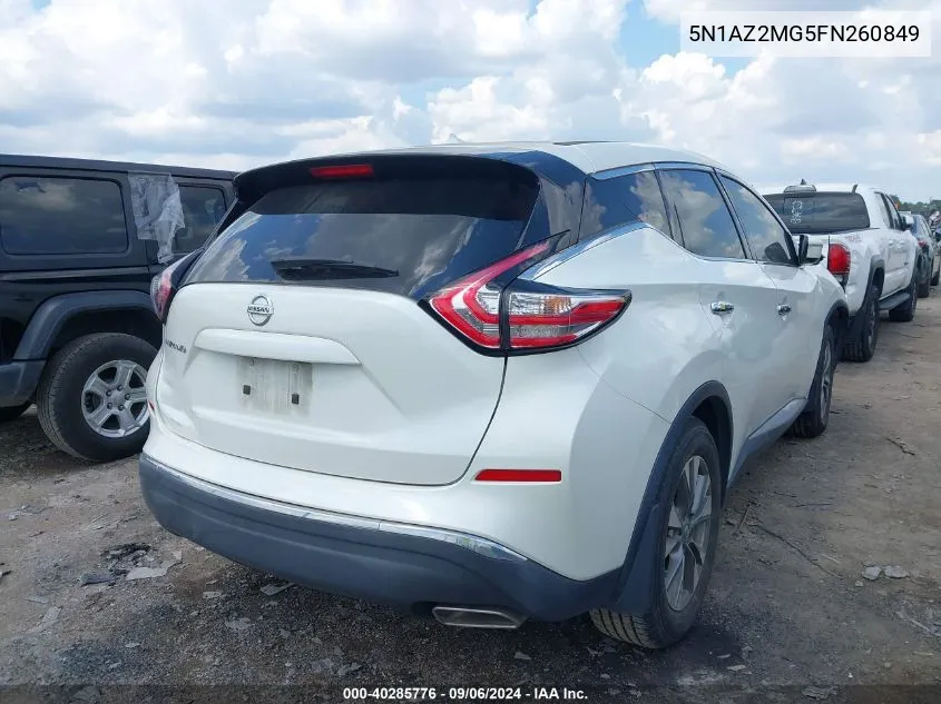 5N1AZ2MG5FN260849 2015 Nissan Murano S