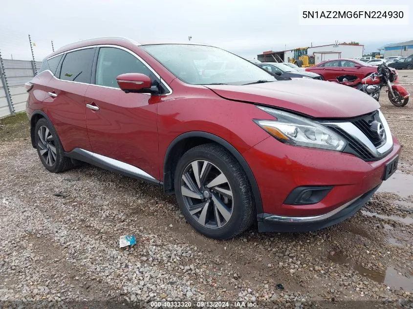 5N1AZ2MG6FN224930 2015 Nissan Murano S/Sl/Sv/Platinum