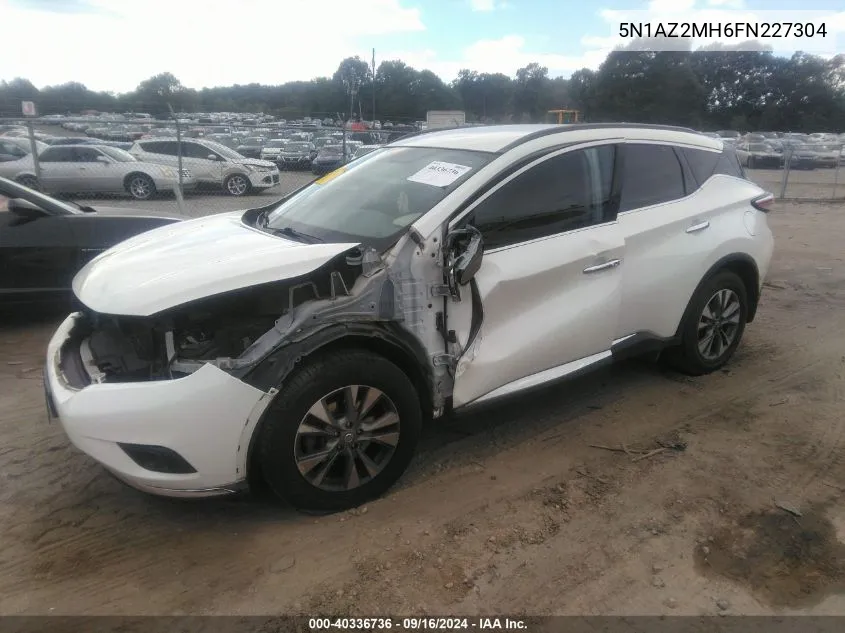 5N1AZ2MH6FN227304 2015 Nissan Murano Sv