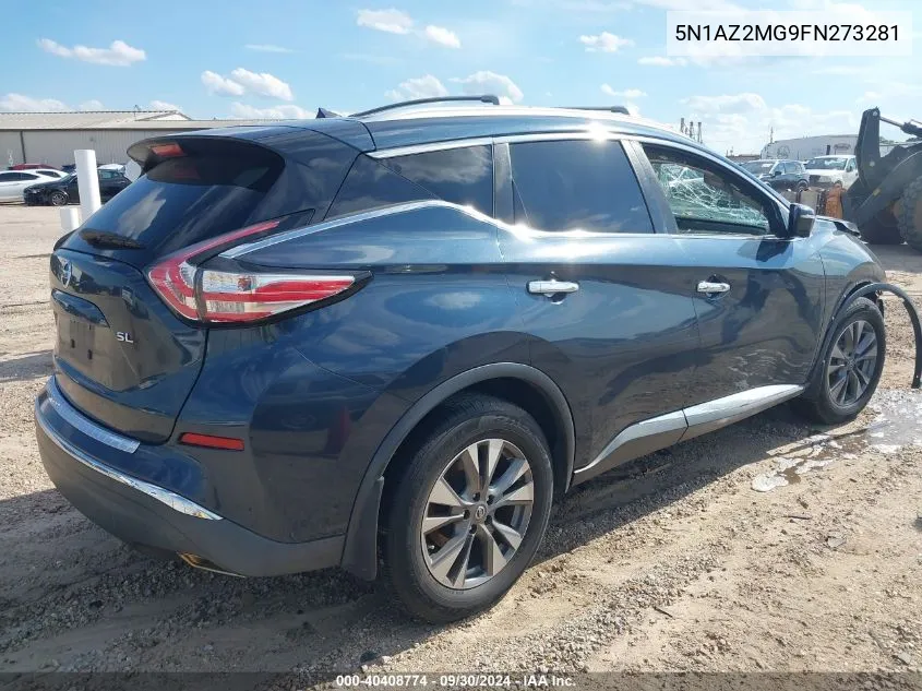 5N1AZ2MG9FN273281 2015 Nissan Murano S/Sl/Sv/Platinum