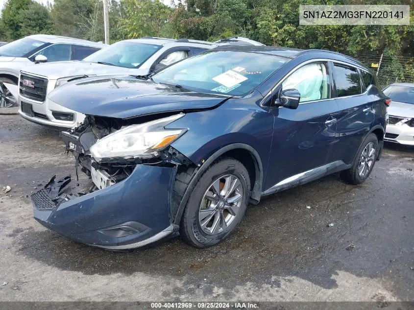 5N1AZ2MG3FN220141 2015 Nissan Murano Sv