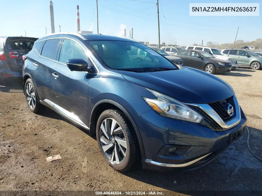 5N1AZ2MH4FN263637 2015 Nissan Murano Platinum