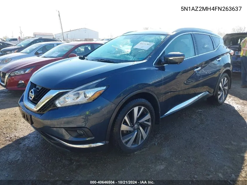 5N1AZ2MH4FN263637 2015 Nissan Murano Platinum