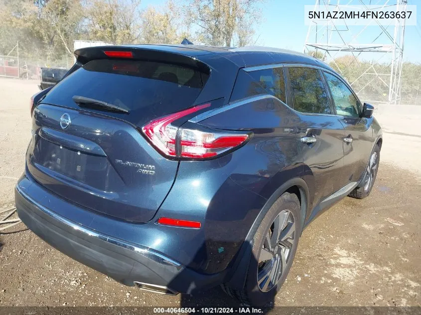 5N1AZ2MH4FN263637 2015 Nissan Murano Platinum