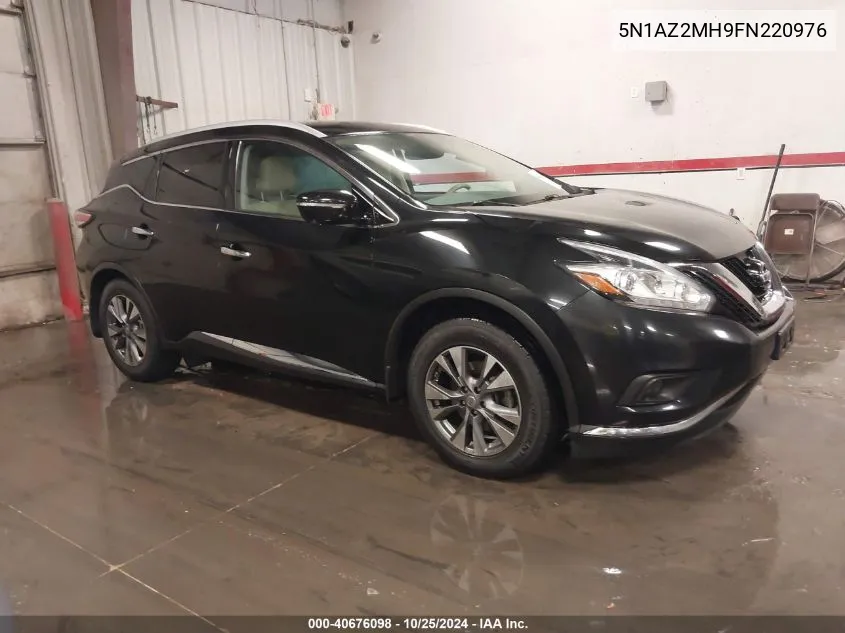 2015 Nissan Murano Sl VIN: 5N1AZ2MH9FN220976 Lot: 40676098