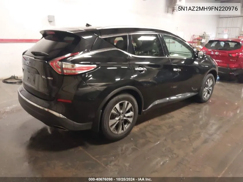 2015 Nissan Murano Sl VIN: 5N1AZ2MH9FN220976 Lot: 40676098