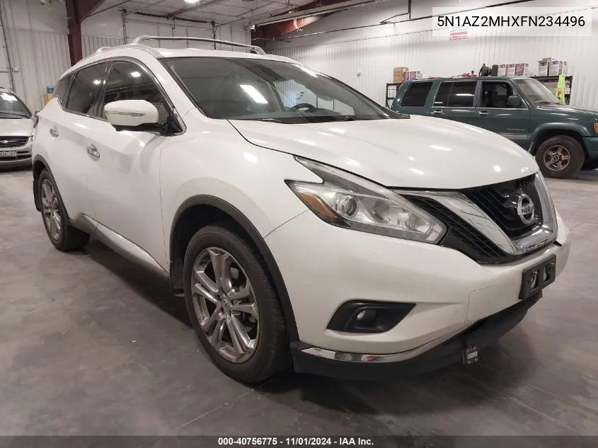 5N1AZ2MHXFN234496 2015 Nissan Murano Platinum