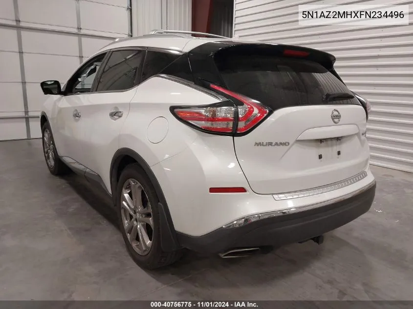 5N1AZ2MHXFN234496 2015 Nissan Murano Platinum