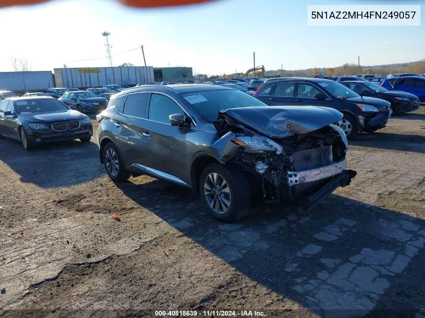 2015 Nissan Murano S/Sl/Sv/Platinum VIN: 5N1AZ2MH4FN249057 Lot: 40818639