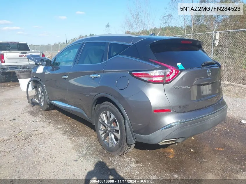 2015 Nissan Murano Sl VIN: 5N1AZ2MG7FN284523 Lot: 40818988