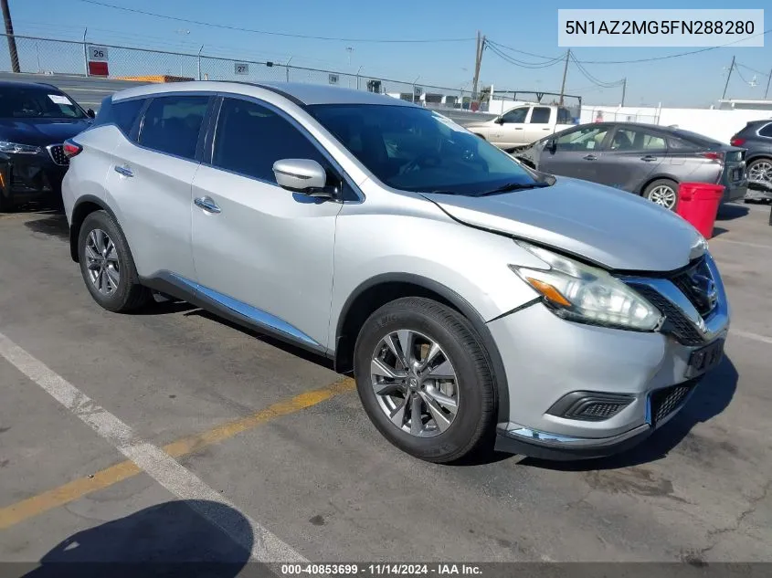 2015 Nissan Murano S VIN: 5N1AZ2MG5FN288280 Lot: 40853699