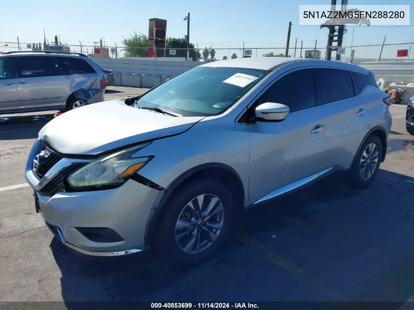 2015 Nissan Murano S VIN: 5N1AZ2MG5FN288280 Lot: 40853699