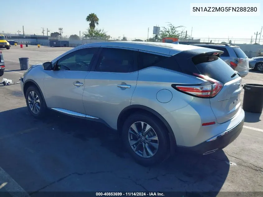 2015 Nissan Murano S VIN: 5N1AZ2MG5FN288280 Lot: 40853699