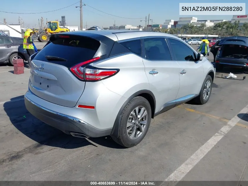 2015 Nissan Murano S VIN: 5N1AZ2MG5FN288280 Lot: 40853699