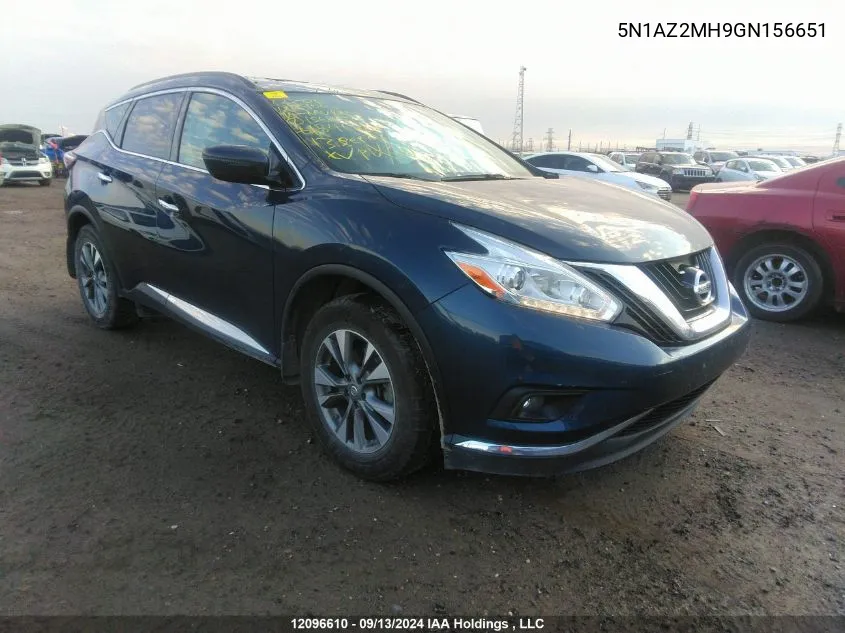 5N1AZ2MH9GN156651 2016 Nissan Murano