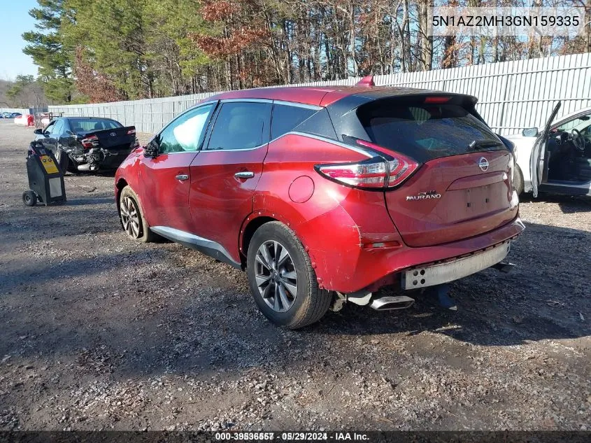 5N1AZ2MH3GN159335 2016 Nissan Murano S