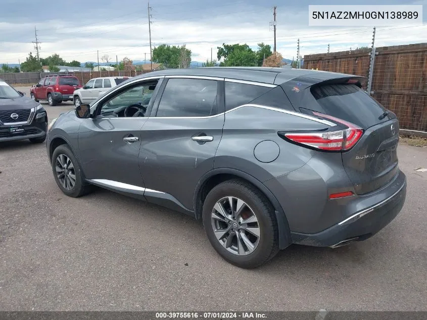 5N1AZ2MH0GN138989 2016 Nissan Murano S