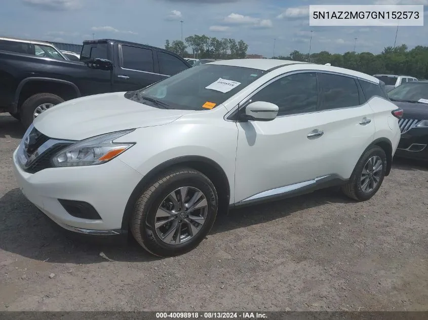 2016 Nissan Murano S VIN: 5N1AZ2MG7GN152573 Lot: 40098918