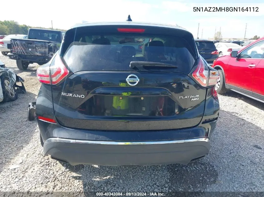 5N1AZ2MH8GN164112 2016 Nissan Murano S/Sl/Sv/Platinum