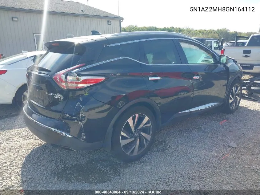 5N1AZ2MH8GN164112 2016 Nissan Murano S/Sl/Sv/Platinum