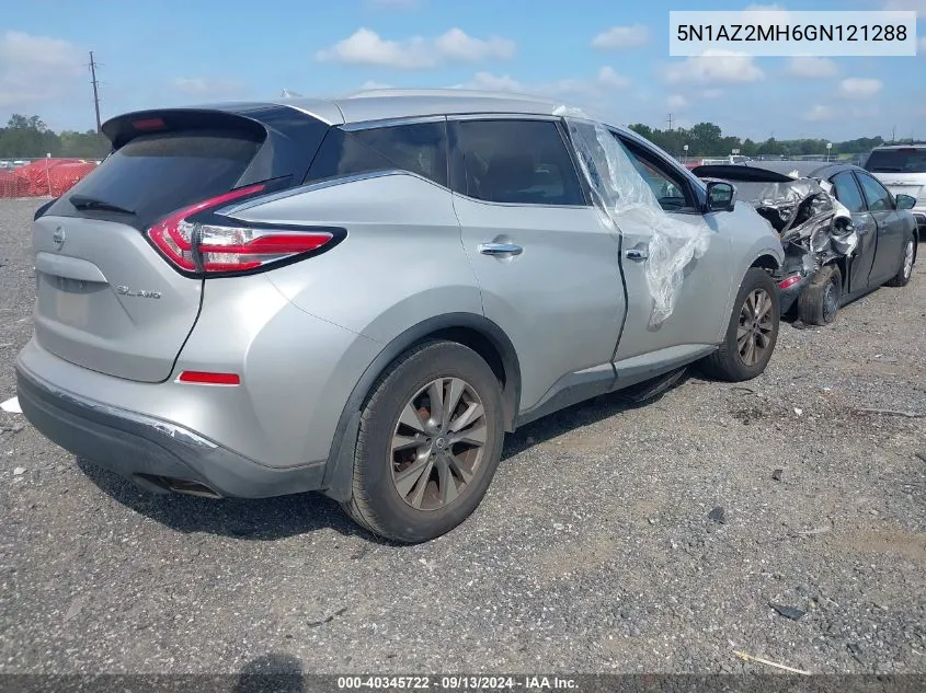 5N1AZ2MH6GN121288 2016 Nissan Murano Sl