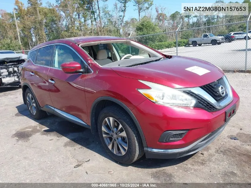 5N1AZ2MG8GN157653 2016 Nissan Murano S