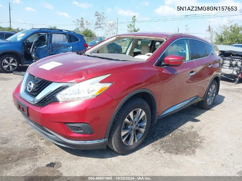 5N1AZ2MG8GN157653 2016 Nissan Murano S