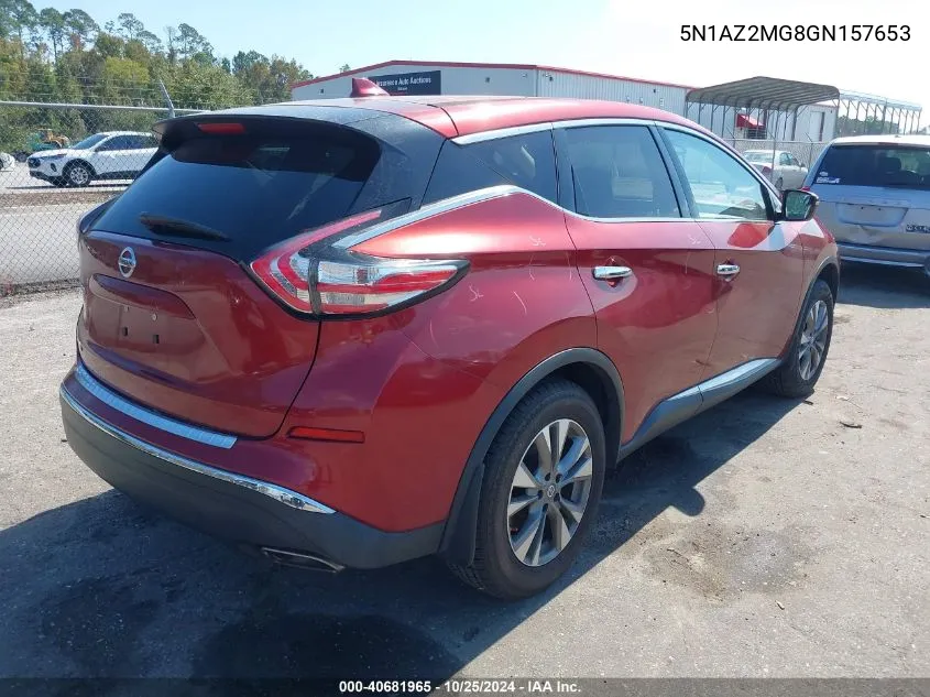 5N1AZ2MG8GN157653 2016 Nissan Murano S