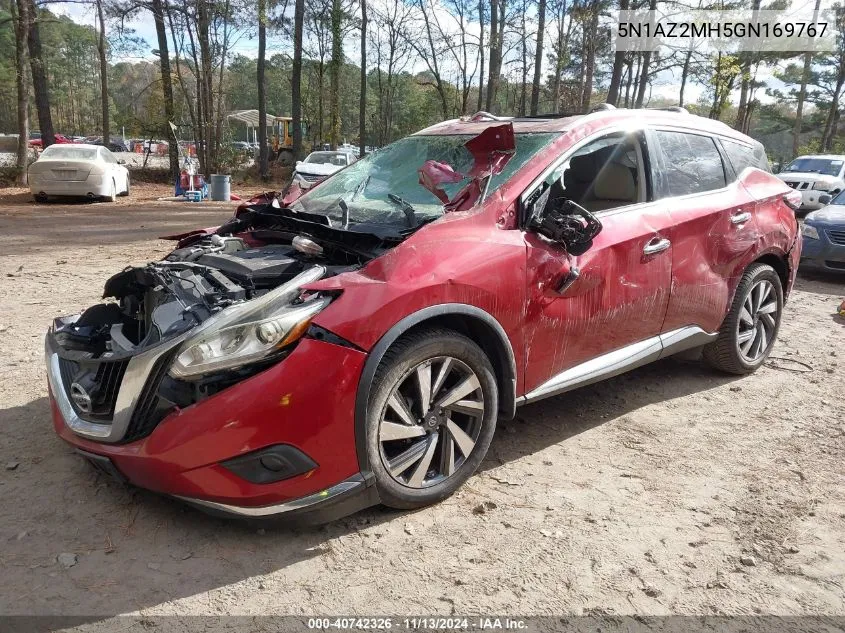 5N1AZ2MH5GN169767 2016 Nissan Murano Platinum