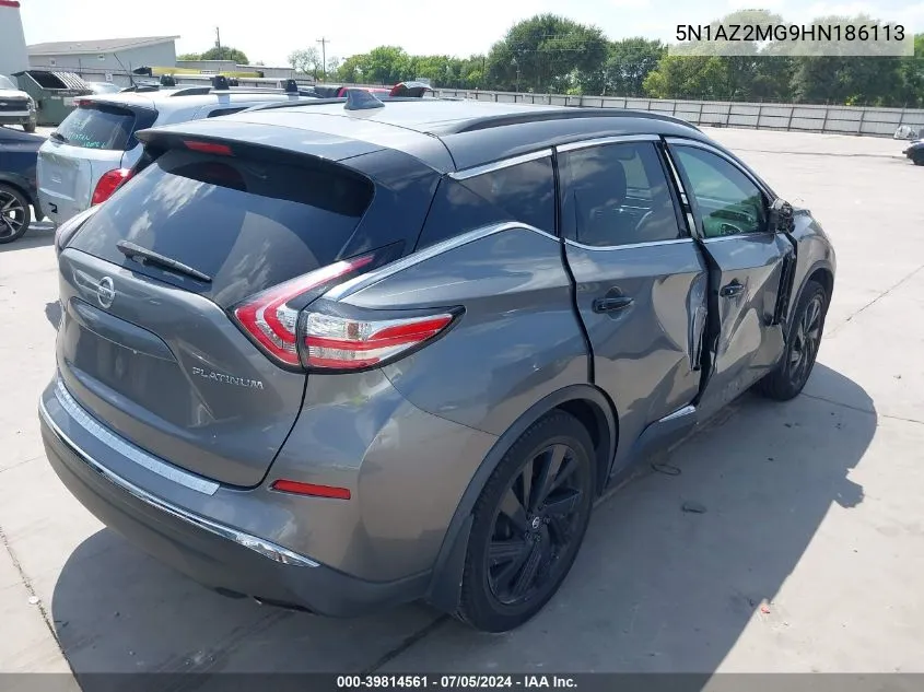 5N1AZ2MG9HN186113 2017 Nissan Murano Platinum