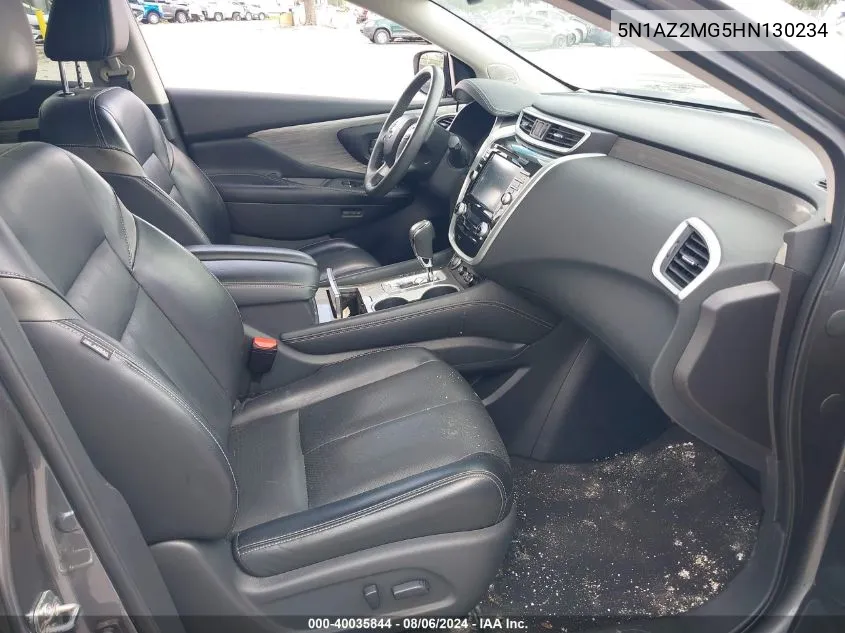 5N1AZ2MG5HN130234 2017 Nissan Murano Platinum