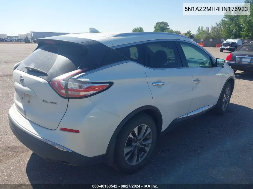 5N1AZ2MH4HN176923 2017 Nissan Murano Sl