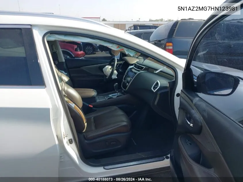 5N1AZ2MG7HN123981 2017 Nissan Murano Platinum