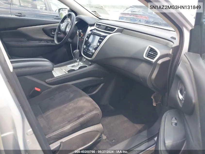 5N1AZ2MG3HN131849 2017 Nissan Murano S