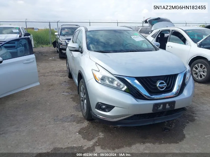 5N1AZ2MG6HN182455 2017 Nissan Murano Sv