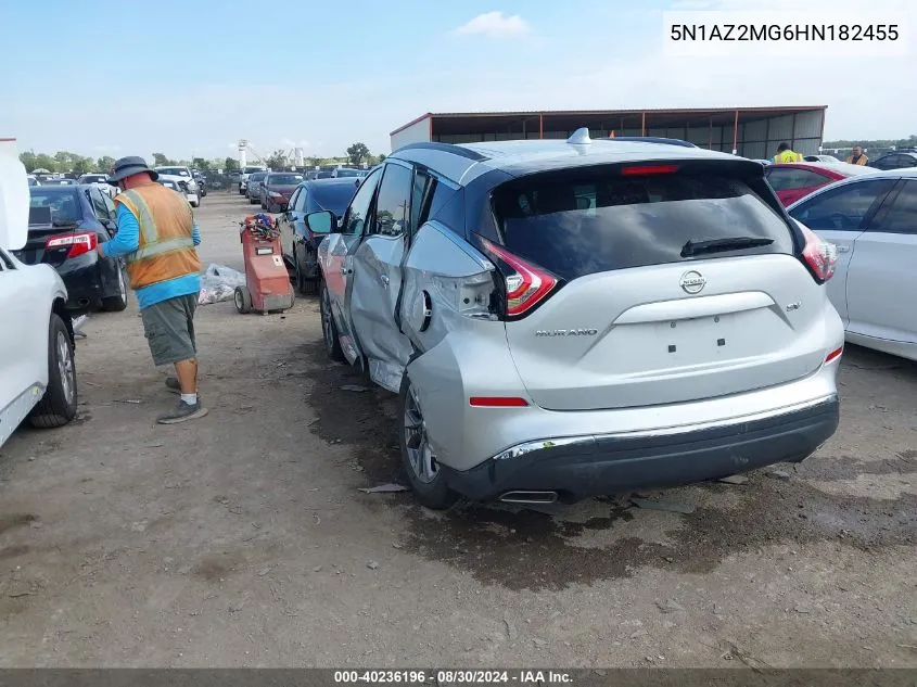 5N1AZ2MG6HN182455 2017 Nissan Murano Sv