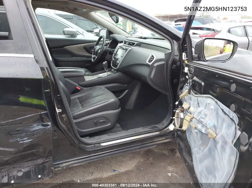 5N1AZ2MG5HN123753 2017 Nissan Murano S/Sl/Sv/Platinum