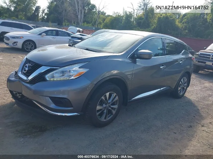 5N1AZ2MH9HN164752 2017 Nissan Murano S