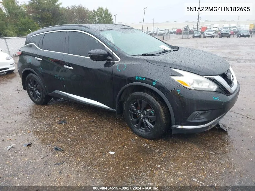 2017 Nissan Murano Sv VIN: 5N1AZ2MG4HN182695 Lot: 40454515