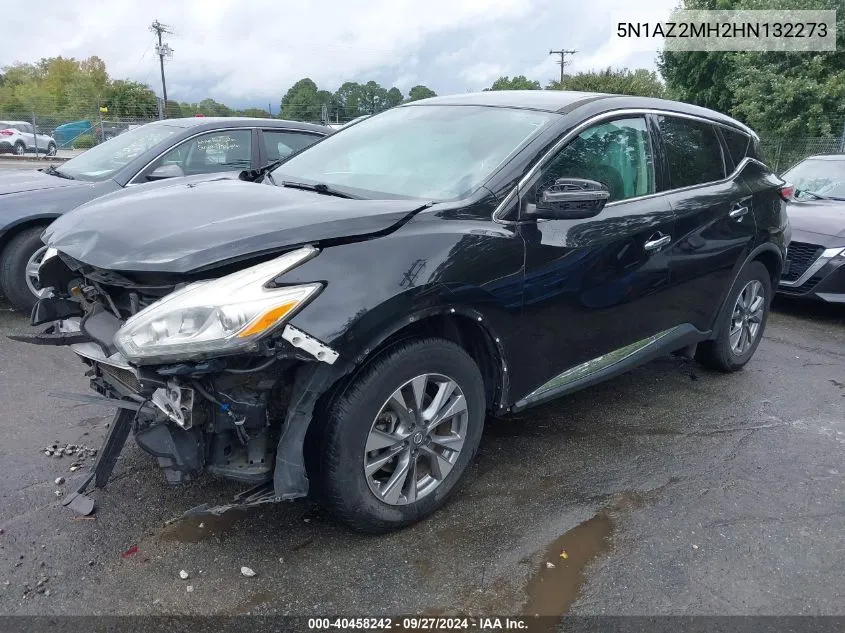 2017 Nissan Murano S VIN: 5N1AZ2MH2HN132273 Lot: 40458242