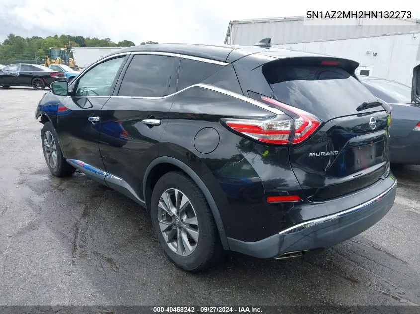 2017 Nissan Murano S VIN: 5N1AZ2MH2HN132273 Lot: 40458242