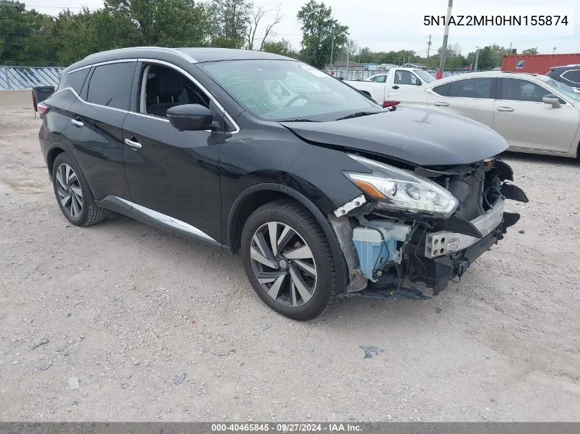 5N1AZ2MH0HN155874 2017 Nissan Murano Platinum